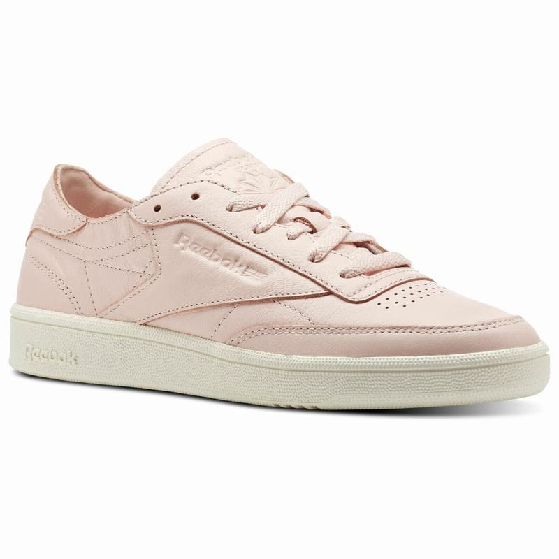 Reebok Club C 85 Dcn Shoes Womens Pink/White India PX1179XR